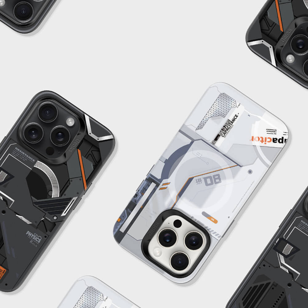 Benks Perspective Serisi iPhone 15 Pro Max M-safe Şarj Özellikli Mekanik Tasarımlı Kılıf Benks Perspective Serisi iPhone 15 Pro Max M-safe Şarj Özellikli Mekanik Tasarımlı Kılıf